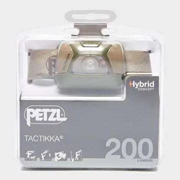 Petzl TACTIKKA Headlamp - Camouflage, Lightweight, Versatile