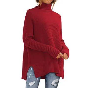 Cozy Comfort in Style: EFAN Women's Turtleneck Oversized Sweater for Fall/Winter Fashion