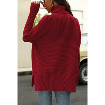 EFAN Women's Turtleneck Oversized Sweater for Trendy Style