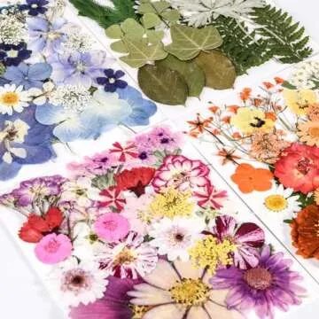 Nisetten 110+PCS Pressed Flowers for Creative Crafts