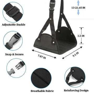 Airplane Foot Hammock - Travel Comfort for Everyone