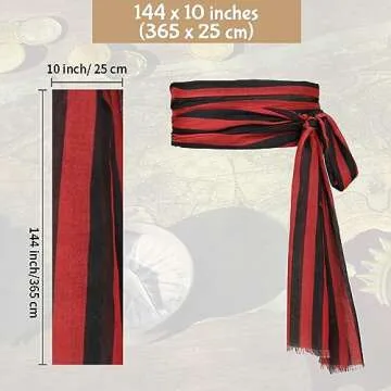 Zando Unisex Pirate Costume Accessories for All Occasions