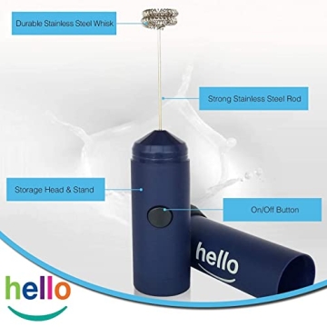 MATCHA DNA HELLO Milk Frother for Lattes and Coffee