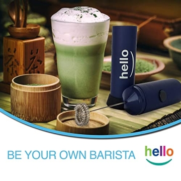 MATCHA DNA HELLO Milk Frother for Lattes and Coffee