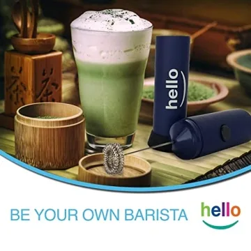 MATCHA DNA HELLO Milk Frother for Lattes and Coffee