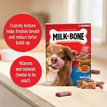 Milk-Bone Peanut Butter Dog Biscuits for Crunchy Treats