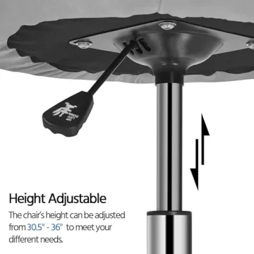 Yaheetech Tufted Velvet Vanity Chair Adjustable Swivel