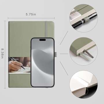 EMSHOI Dotted Notebook - Perfect for Journaling and Notes