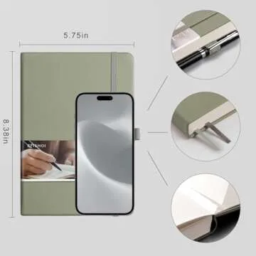 EMSHOI Dotted Notebook - Perfect for Journaling and Notes