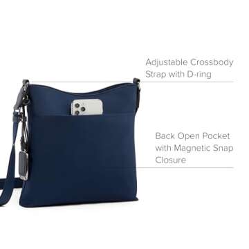 TUMI - Voyageur Tyler Crossbody - Nylon Crossbody Bag - Business, Travel Bag - Stain, Water-Resistant - Stylish Purse - Indigo