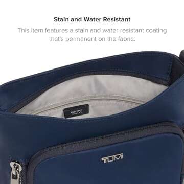 TUMI - Voyageur Tyler Crossbody - Nylon Crossbody Bag - Business, Travel Bag - Stain, Water-Resistant - Stylish Purse - Indigo