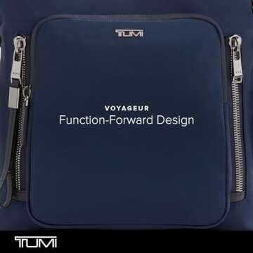 TUMI - Voyageur Tyler Crossbody - Nylon Crossbody Bag - Business, Travel Bag - Stain, Water-Resistant - Stylish Purse - Indigo