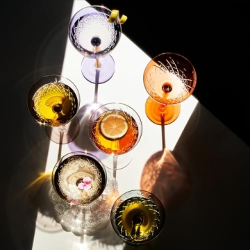 Stunning Vintage Art Deco Coupe Glasses Set for Celebrations