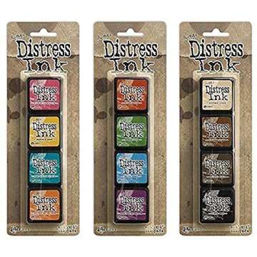 Ranger Tim Holtz Distress Mini Ink Pad Kits #1, #2 and #3 Bundle
