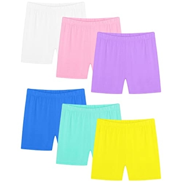 Resinta 6 Pack Girls Bike Shorts - Comfort & Style Under Dresses