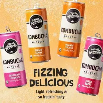 Liquid Remedy Kombucha: Sugar-Free, Refreshing Gut Health Drink