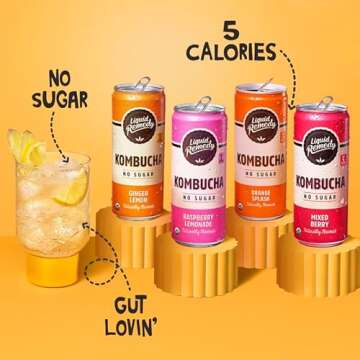 Liquid Remedy Kombucha: Sugar-Free, Refreshing Gut Health Drink