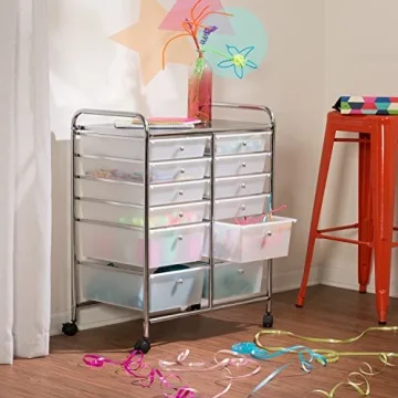 Honey-Can-Do Rolling Storage Cart with 12 Drawers