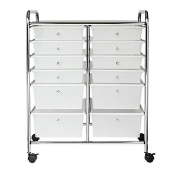 Honey-Can-Do Rolling Storage Cart with 12 Drawers