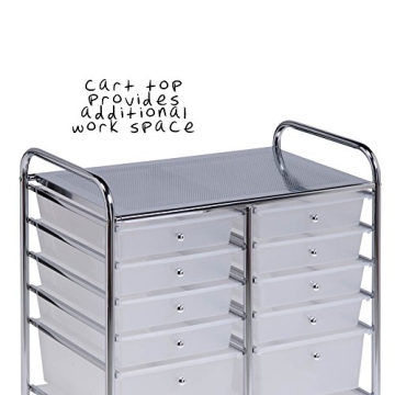 Honey-Can-Do Rolling Storage Cart with 12 Drawers
