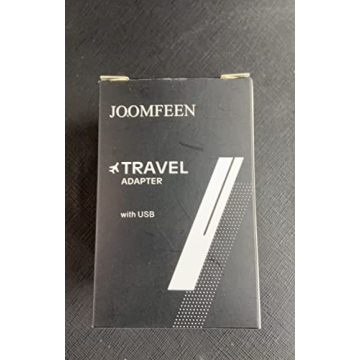 JOOMFEEN Universal Travel Adapter Dual USB Worldwide Charging