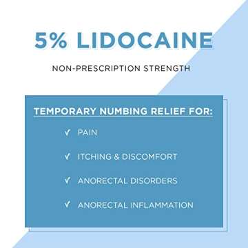 Clinical Resolution Numb Master 5% Lidocaine Topical Numbing Cream, 2 Pack of 1.25 Oz, Maximum Stren...
