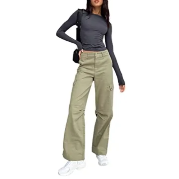 Women's Fall Casual Slim Fit Basic Crop Tops Solid Color Long Sleeve Crew Neck Pullover Tight Tee Shirts Streetwear (Gray, Small)