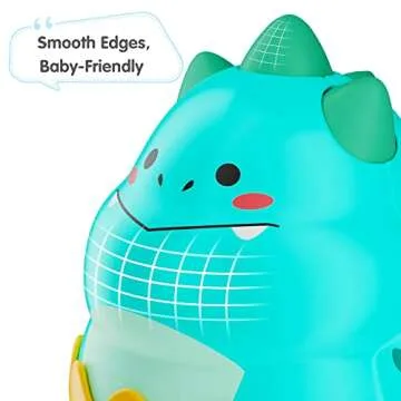 iPlay, iLearn Baby Dinosaur Wobble Toys, Infant Dino Roly-Poly 3-6-12 Month, Babies Tummy Time Fun, Sensory Development, Newborn Gift First Birthday Present 4 5 7 8 9 10 Month 1 Year Toddler Boy Girl