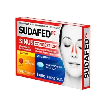 Sudafed PE Day Night Sinus Relief Tablets 20 Count