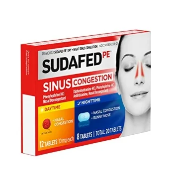 Sudafed PE Day Night Sinus Relief Tablets 20 Count