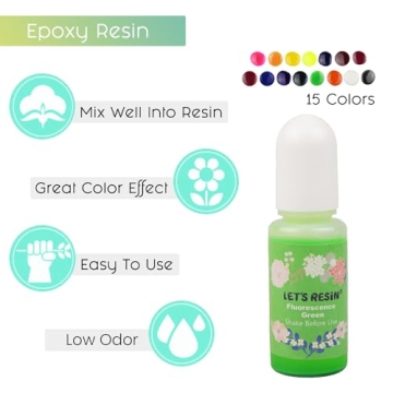 LET'S RESIN Vibrant Epoxy Dye Set for Crafting