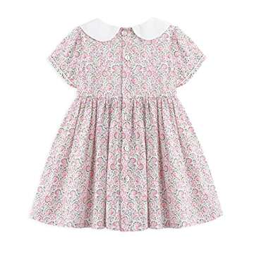 Simplee Kids Baby Girls Floral Dress - Soft Vintage Style for Summer