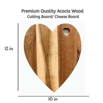 Premium Acacia wood Charcuterie Board, 100% Handmade, Cheese Platter, Cheese Tray, Wood Cutting Boar...