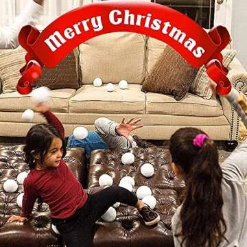 KUANGO 30 Pack Snowball Toys Fight for Kid, Large Size Snowball for Tossing Game Indoor Outdoor Boys & Girls Ideas Family Fun