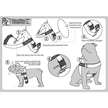 BULLHUG Dog Harness for Bulldogs & Pugs - No Choke