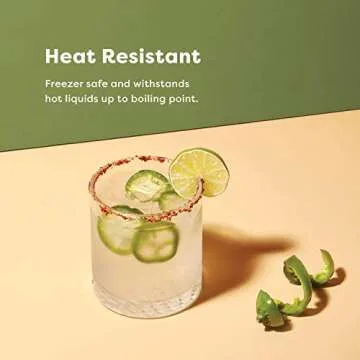 Durable 8oz Stemless Martini Glass Set of 4 - TOSSWARE