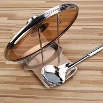 Yummy Sam Pot Lid Holder and Spoon Rest for Easy Cooking