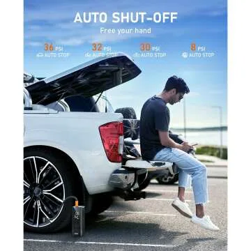 150PSI Portable Tire Inflator - Dual Power Air Pump