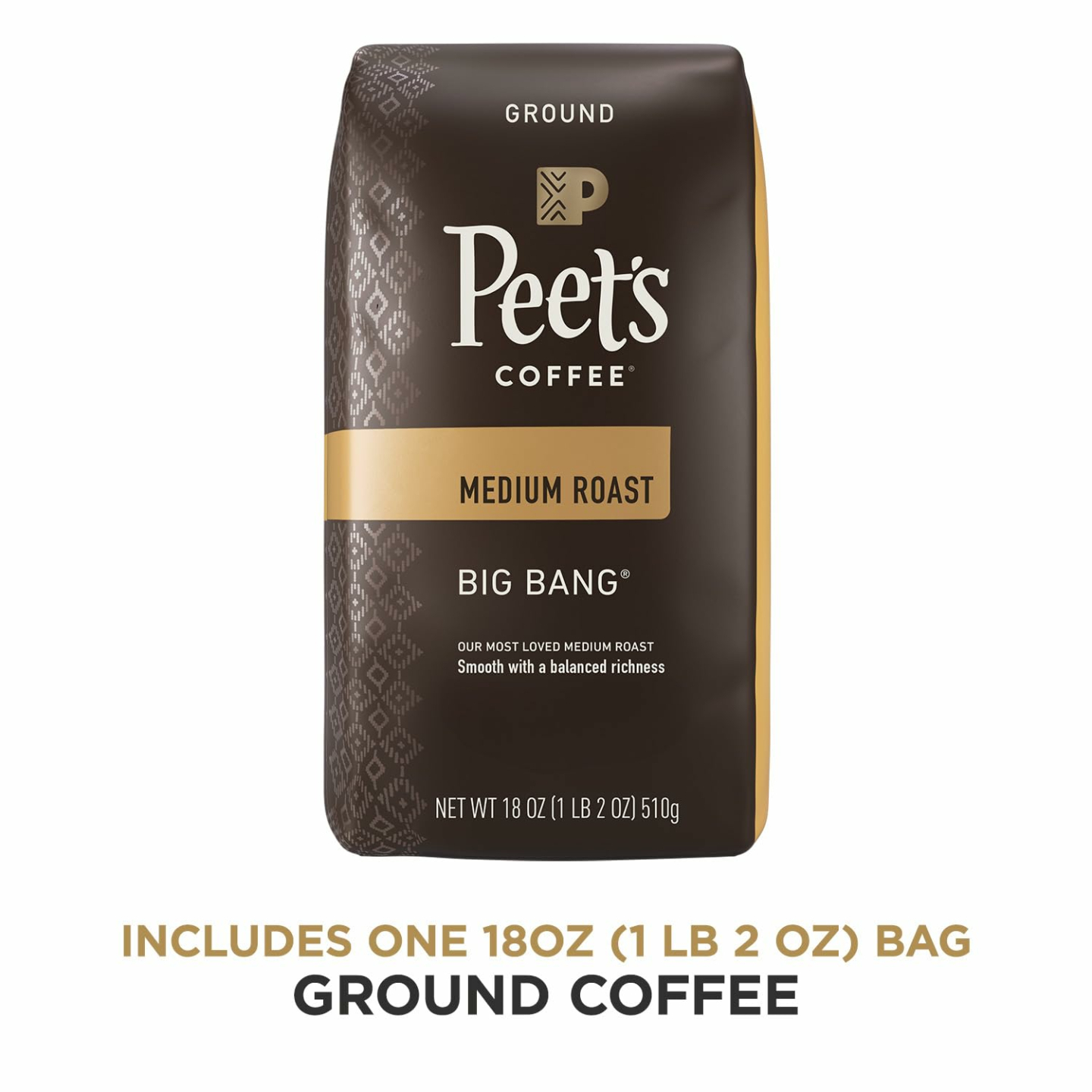 Peet's Big Bang Medium Roast Ground Coffee 18oz