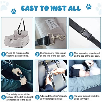 Aidou Dog Car Seat for Travel Comfort and Safety