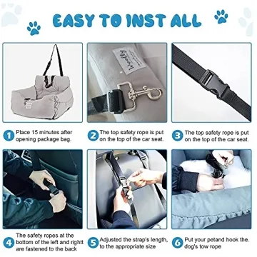 Aidou Dog Car Seat for Travel Comfort and Safety