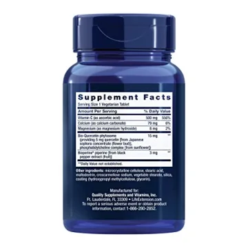 Life Extension Fast-C® & Bio-Quercetin® Vitamin C Supplement
