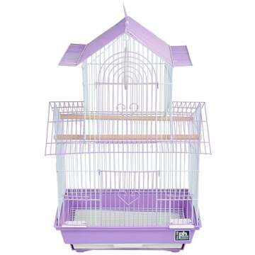 Prevue Hendryx SP1720-3 Shanghai Parakeet Cage, Lilac and White
