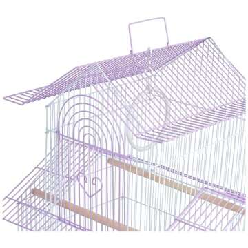 Prevue Hendryx SP1720-3 Shanghai Parakeet Cage, Lilac and White