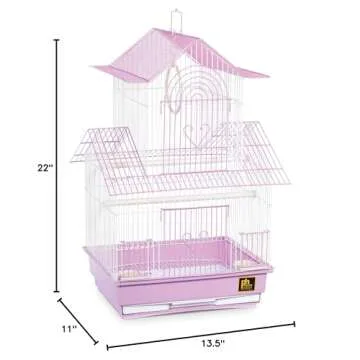 Prevue Hendryx SP1720-3 Shanghai Parakeet Cage, Lilac and White