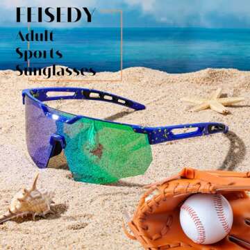 FEISEDY Cycling Sunglasses for Men and Women Outdoor Sports