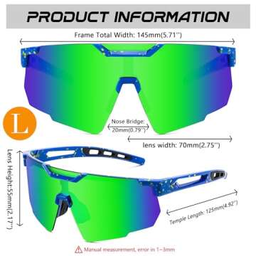 FEISEDY Cycling Sunglasses for Men and Women Outdoor Sports