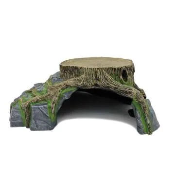 JIHAQUA Extra X Large Resin Reptile Tank Hideouts Cave Habitat Decor for Leopard Gecko Tank Accessories