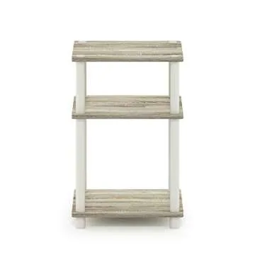 Furinno Stylish 3-Tier End Table for Small Spaces