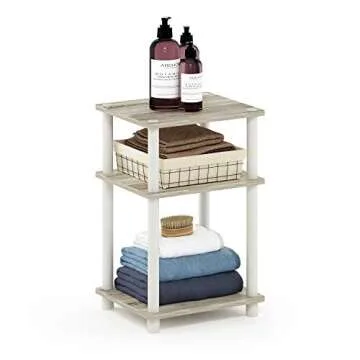 Furinno Stylish 3-Tier End Table for Small Spaces